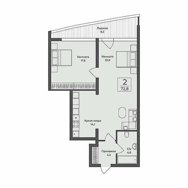 2-комнатная — Yalta Film Studio Ялта